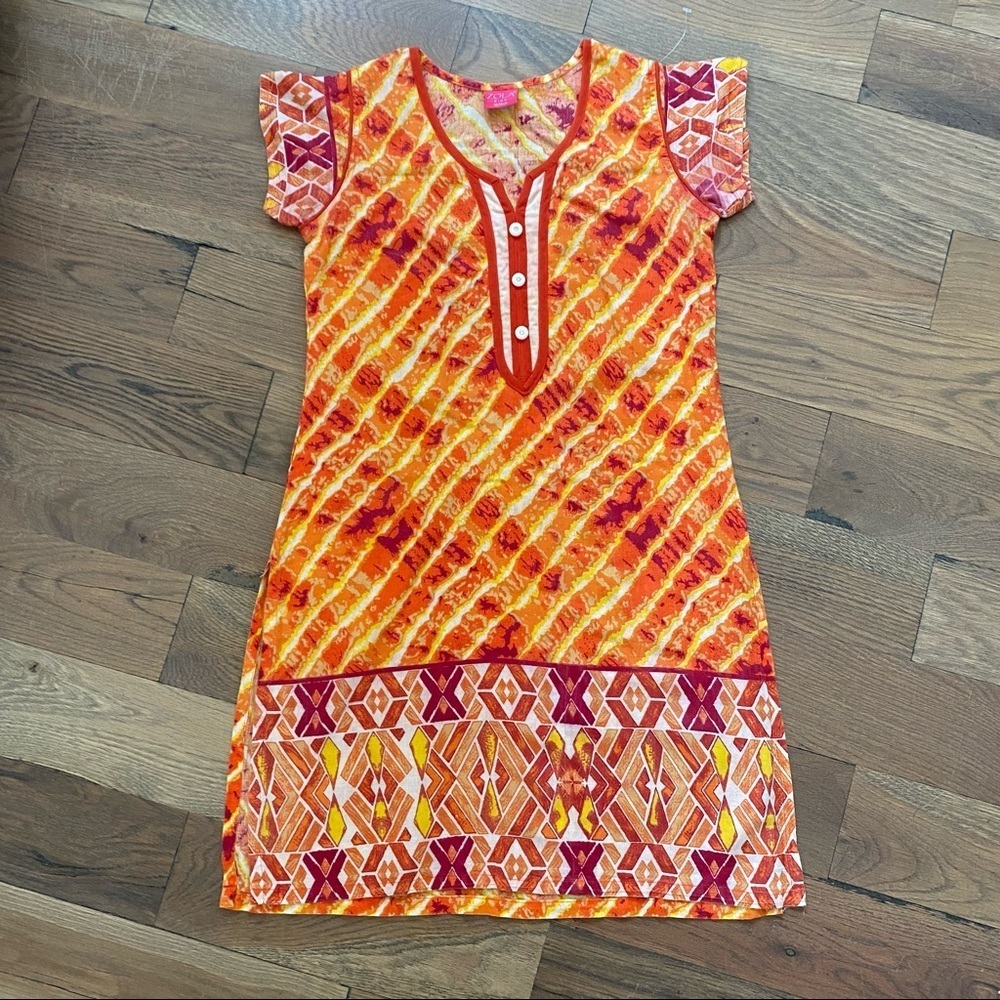 Zola Kids Red Orange Dress Size 2T 3T